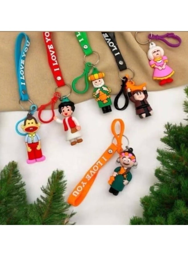 طقم سلاسل مفاتيح رمضانية مكون من 3 قطع، بأشكال متنوعة وتصاميم مستوحاة من روح رمضان. تضيف لمسة مرحة واحتفالية على مفاتيحك أو حقائبك، وتعد هدية مثالية للأطفال أو للتوزيع في المناسبات الرمضانية، لإضفاء جو ممتع وساحر خلال الشهر الفضيل. 🌙🎁✨